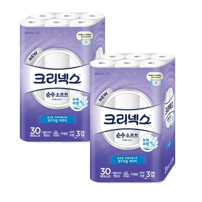 갓성비 좋은 크리넥스 천연펄프 순수 3겹 소프트 롤화장지 27M, 30롤, 2팩 추천합니다 갓성비 좋은 크리넥스 천연펄프 순수 3겹 소프트 롤화장지 27M, 30롤, 2팩 추천합니다