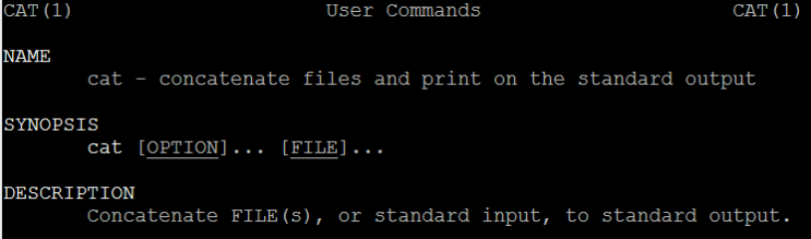  linux cat 사용법