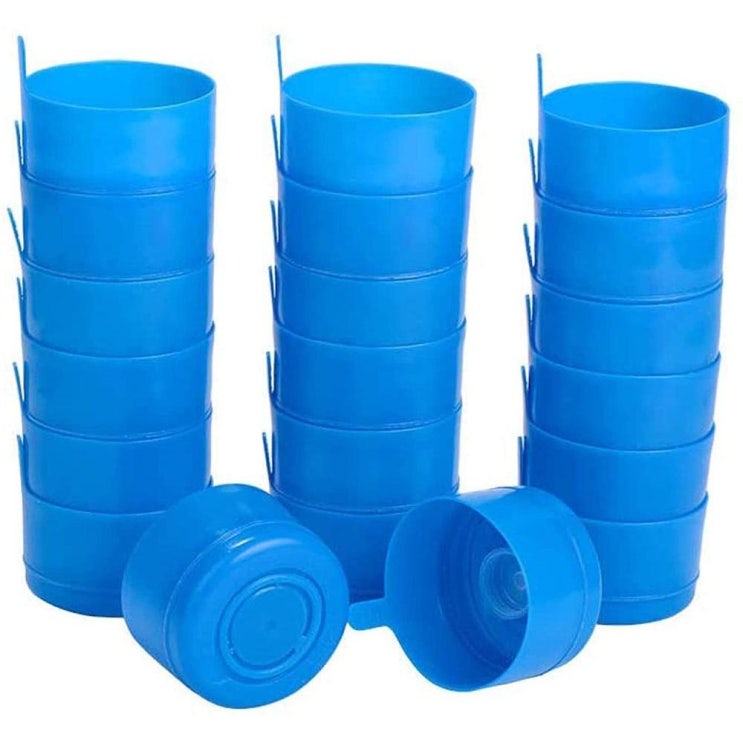 요즘 인기있는 직구 Pinksweet 20 Pieces Non Spill Caps Reusable 55 mm 3 and 5 Gallon Water Jugs Anti-Splash B