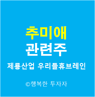  추미애 관련주 - 대선 후보 관련주 - 대선 테마주 - 정치 테마주