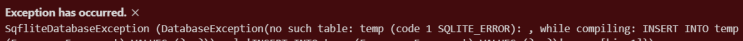  [Flutter] SqfliteDatabaseException (no such table)