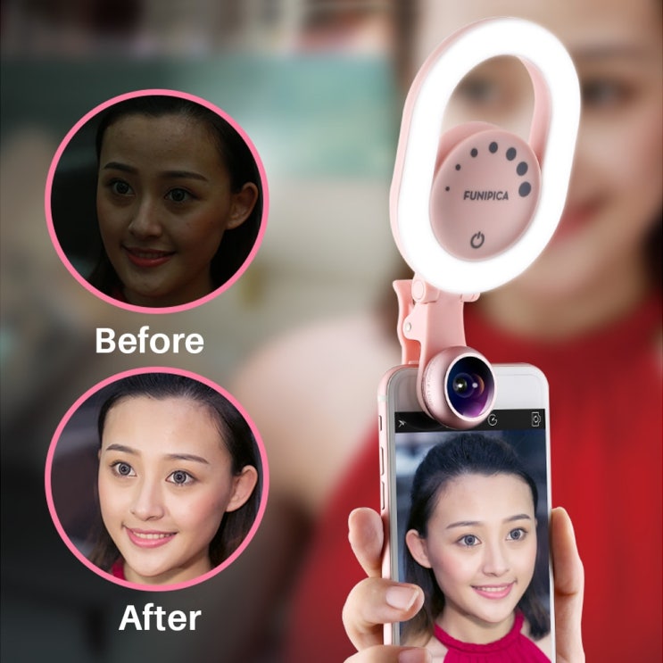인기있는 와이드 앵글 렌즈가있는 라이브 스트림 셀티 라이트 iphone x/8/7 plus 스마트 폰 태블릿 용 클립 온 충전식 led 링 라이트 추천해요 인기있는 와이드 앵글 렌즈가있는 라이브 스트림 셀티 라이트 iphone x/8/7 plus 스마트 폰 태블릿 용 클립 온 충전식 led 링 라이트 추천해요