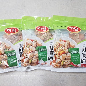 하림 자연실록 닭가슴살 큐브 먹어보기