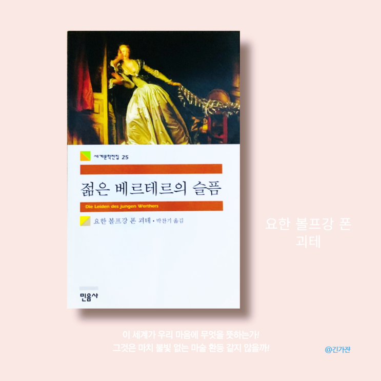  괴테 '젊은 베르테르의 슬픔' 줄거리로 알아보는 짧고 좋은 글귀. 민음사 세계문학전집 25