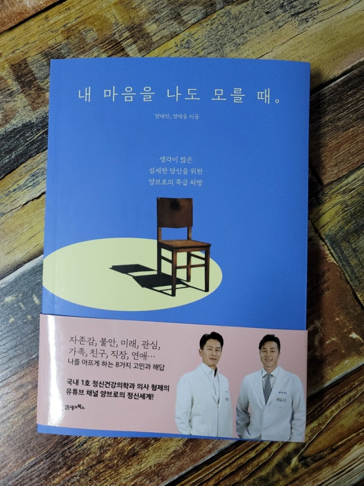 [독서] 내 마음을 나도 모를 때 (생각이 많은 섬세한 당신을 위한 양브로의 특급 처방) - 작가 양재진,양재웅  21세기북스(북이십일) 베스트셀러, 자기계발서