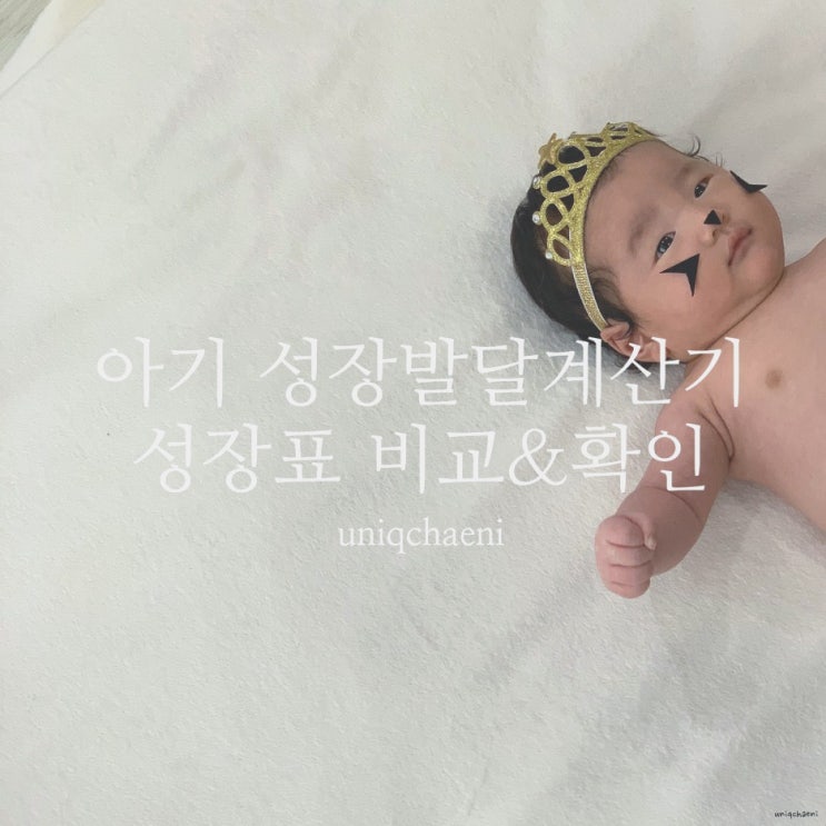 아기 성장발달 계산기 표 보는 법 (네이버, 질병관리청)