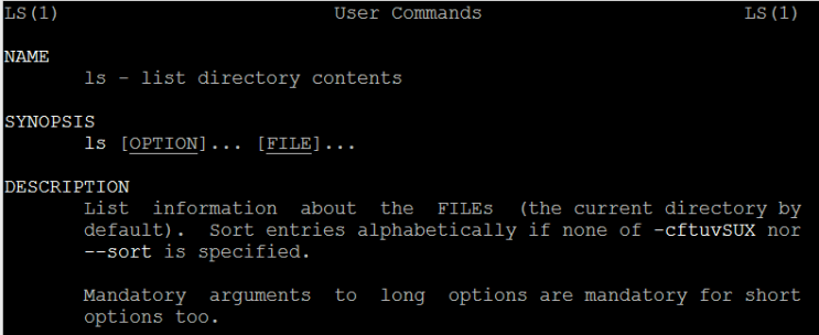  linux ls 사용법 (옵션)