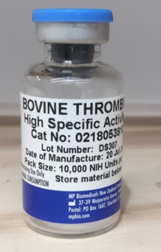  Bovine Thrombin 제품종류와 application