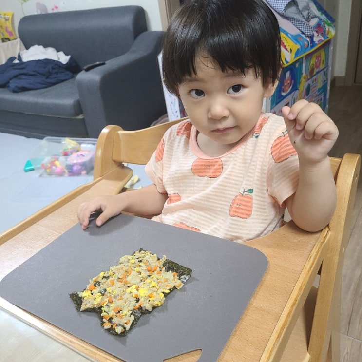 볶은 밥으로 김밥 만들기
