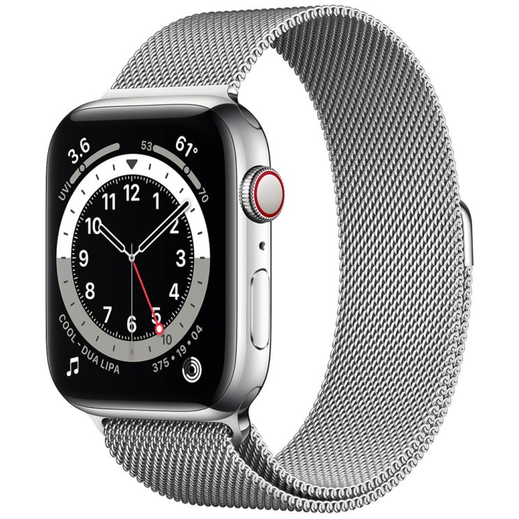 가성비 뛰어난 Apple 애플워치 6, GPS+Cellular, 실버 스테인리스 스틸 케이스, 실버 밀레니즈 루프 ··· 가성비 뛰어난 Apple 애플워치 6, GPS+Cellular, 실버 스테인리스 스틸 케이스, 실버 밀레니즈 루프 ···