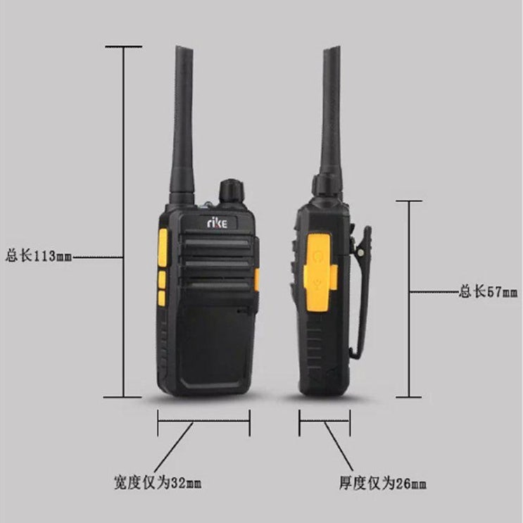 많이 팔린 무전기 워키 토키 민간인 미니 핸드셋 Rike K-100 핸드 헬드 아동용 워키 토키 RK866 RK998 자율 주행 투어, 검정색 K100 충전기 1 개, 아니 좋아요