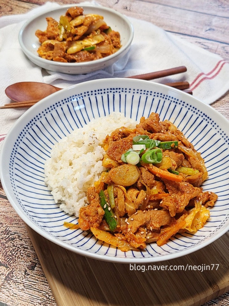 제육덮밥 맛있게 만드는법 돼지뒷다리살요리 저녁메뉴 제육볶음 추천