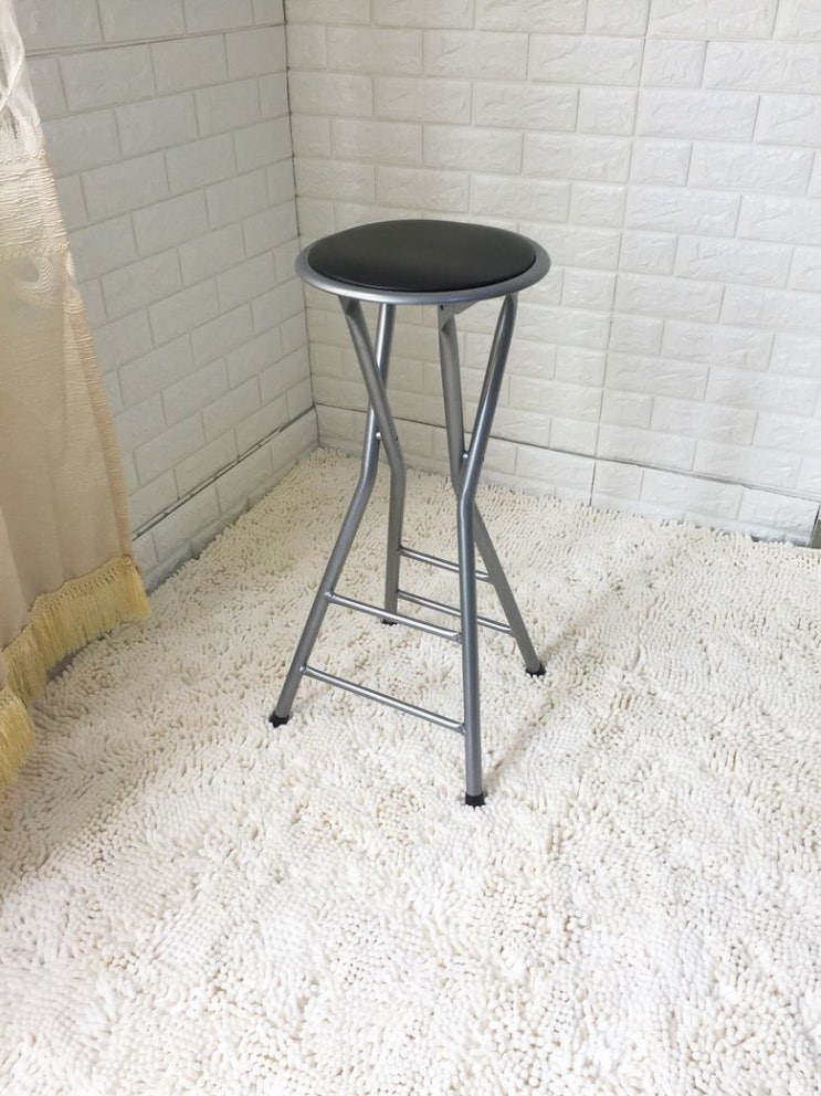 가성비갑 쿠션 접이식 편안한 높은의자 바체어, 60CM 하이 쿠션 블랙 ··· 가성비갑 쿠션 접이식 편안한 높은의자 바체어, 60CM 하이 쿠션 블랙 ···