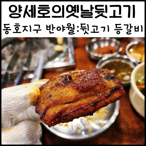 대구 뒷고기 맛집, 양세호의 옛날뒷고기 반야월 등갈비 맛집