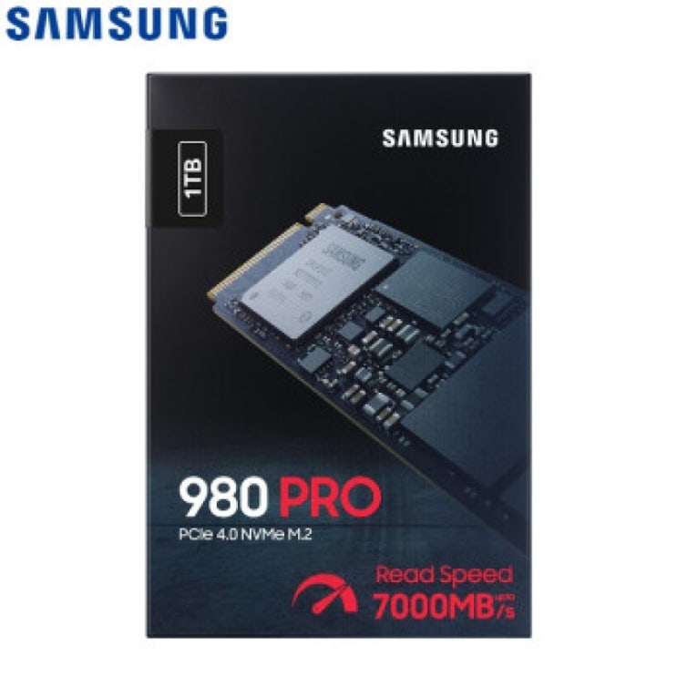 선호도 높은 삼성 (SAMSUNG) 1TB SSD M.2 인터페이스 (NVMe 프로토콜 PCIe 4.0 x4) 980 PRO (MZ-V8P1T0BW), 1 ···