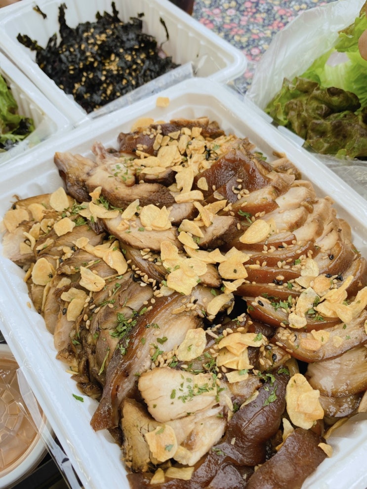  용인맛집 족발에반하다 마늘족발 마늘소스~