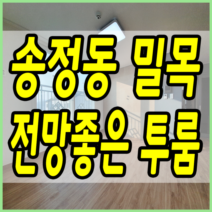  경기광주투룸빌라 송정동 밀목에 막힘없는 전망을 가진 이곳!!