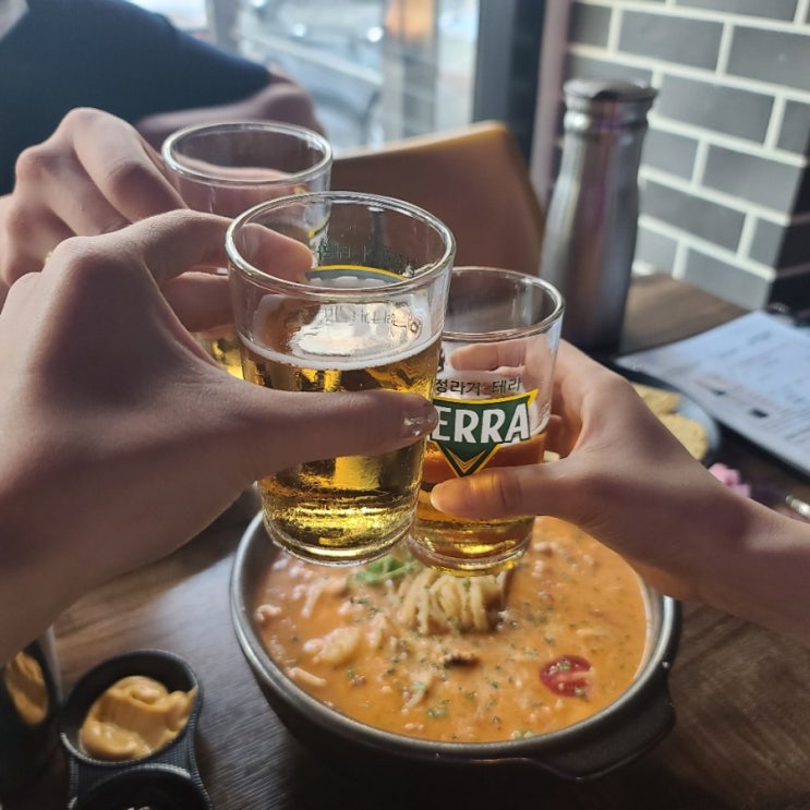  천안맛집 신불당술집 '수작'해장파스타+맥주