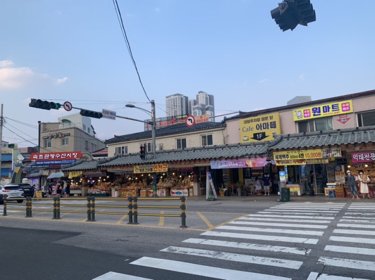  속초여행 청초호 , 중앙시장 만석닭강정  오징어순대