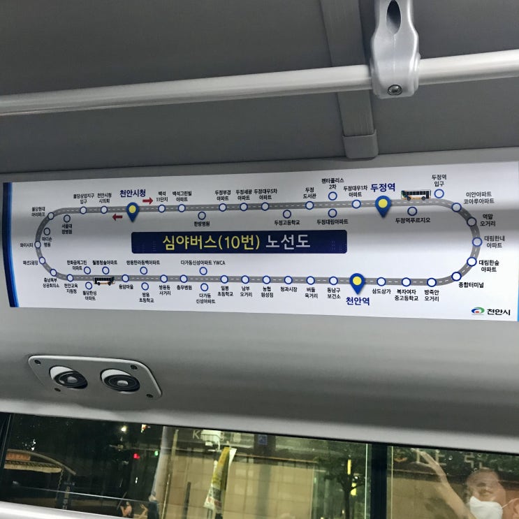 천안시 10번 심야버스를 타보다