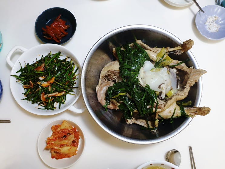  '요아빠 불꽃남자k' 의 집에서 해먹는 '오리백숙'