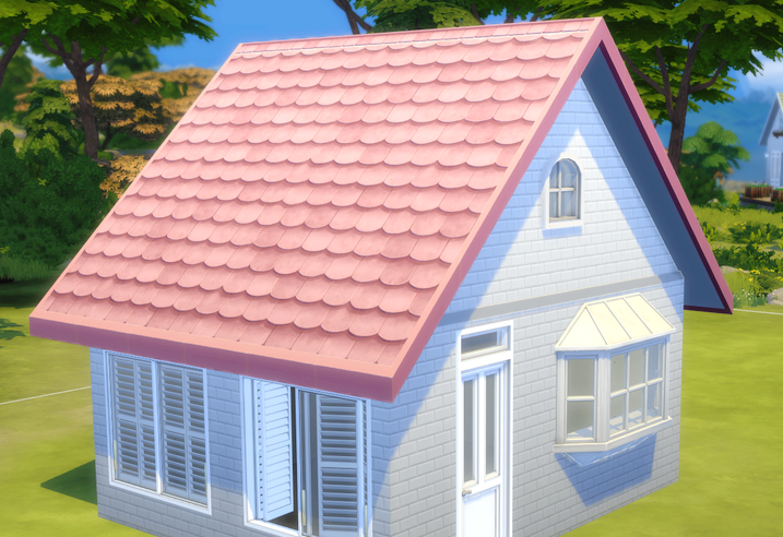  심즈4 지붕 리컬러 Pastel Roof Ver.1 (TS4 Recolor)