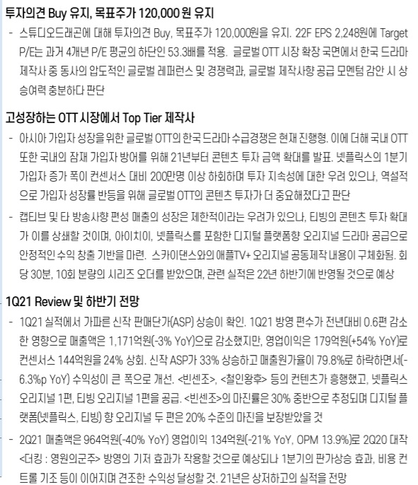 스튜디오드래곤 - 글로벌 시장에서 통하는 작품 제작 능력 스튜디오드래곤 - 글로벌 시장에서 통하는 작품 제작 능력