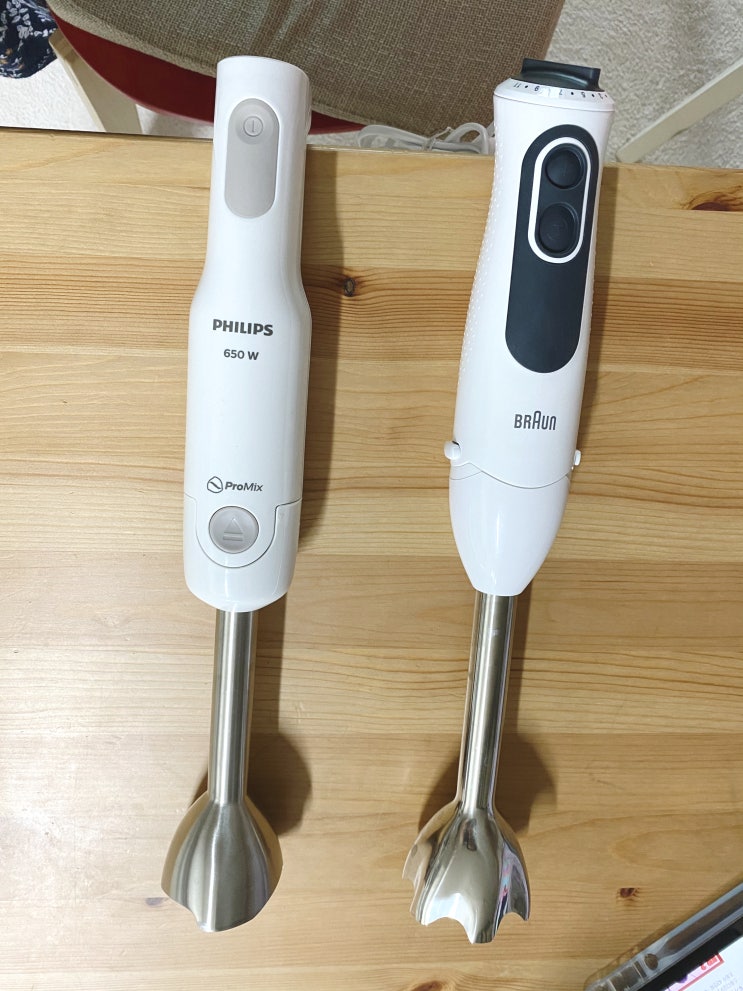  비누용 핸드블렌더 추천, 필립스 HR-2534 vs 브라운 MQ3135 핸드블렌더 비교