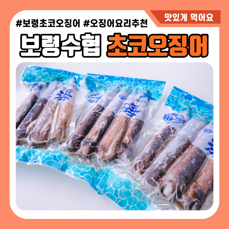  보령수협 초코오징어 통찜 오징어무침까지 완벽하게