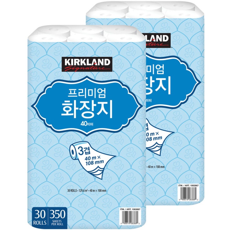 구매평 좋은 커클랜드 프리미엄 3겹 롤화장지, 2팩, 30롤 좋아요 구매평 좋은 커클랜드 프리미엄 3겹 롤화장지, 2팩, 30롤 좋아요