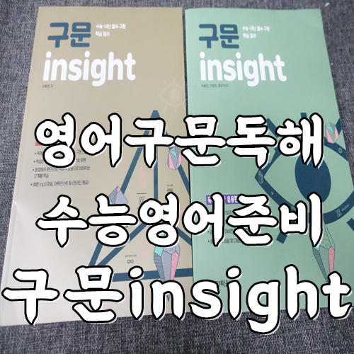  영어구문 수능 영어 공부법 쉽게 구문독해 할 수 있는 구문 insight로 끝내기