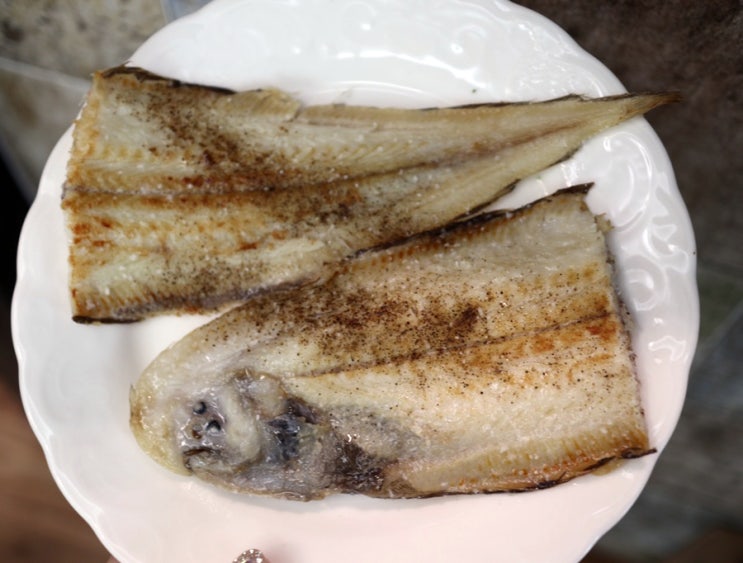  박대구이 생선굽기 푸드브로 반건조박대 감칠맛 대박이네