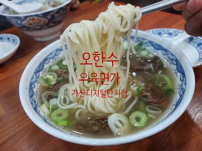  [가산디지털단지 국수] 가산 홍콩식 우육탕면 맛집 오한수 우육면가