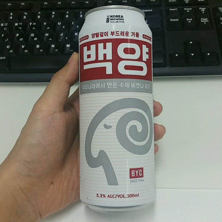  [맥주에서] 백양 BYC 비엔나 라거 500ml (feat.오비맥주, OB맥주)