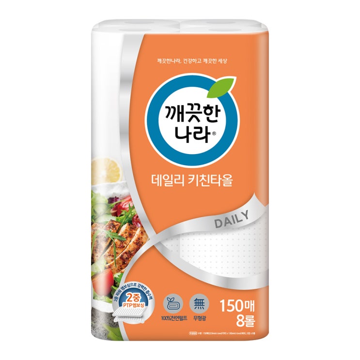 의외로 인기있는 깨끗한나라 데일리 천연펄프 키친타올 150매, 8롤, 1팩 추천해요 의외로 인기있는 깨끗한나라 데일리 천연펄프 키친타올 150매, 8롤, 1팩 추천해요