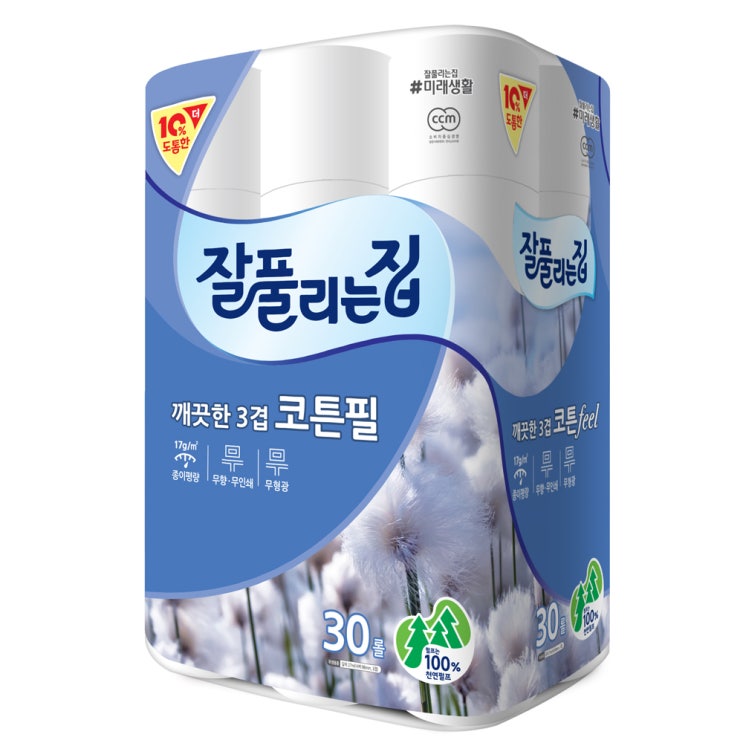 인기 많은 미래생활 잘 풀리는 집 깨끗한 3겹 코튼 롤화장지, 30롤, 1개 추천해요 인기 많은 미래생활 잘 풀리는 집 깨끗한 3겹 코튼 롤화장지, 30롤, 1개 추천해요