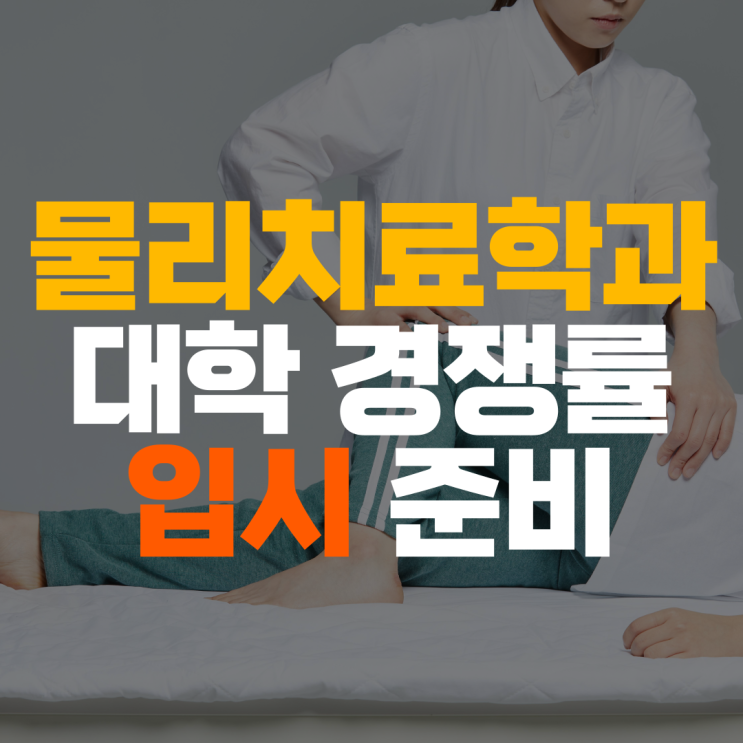  물리치료학과 수시 경쟁률 정시 문과 선택과목 이과 수학 과학 국어 내신 대비해 주는 과외 선생님