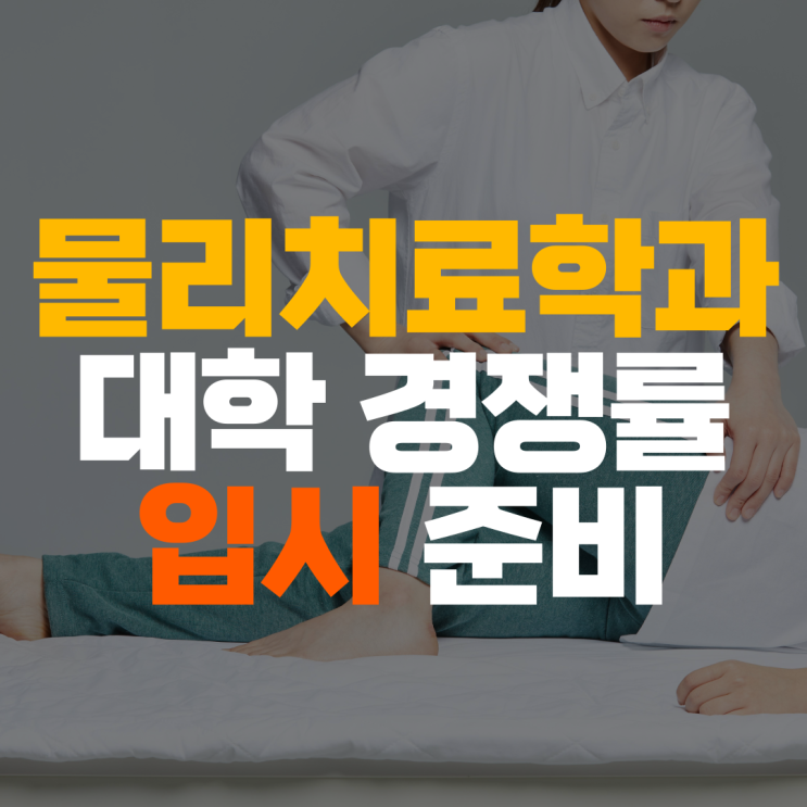 물리치료학과 수시 경쟁률 정시 문과 선택과목 이과 수학 과학 국어 내신 대비해 주는 과외 선생님