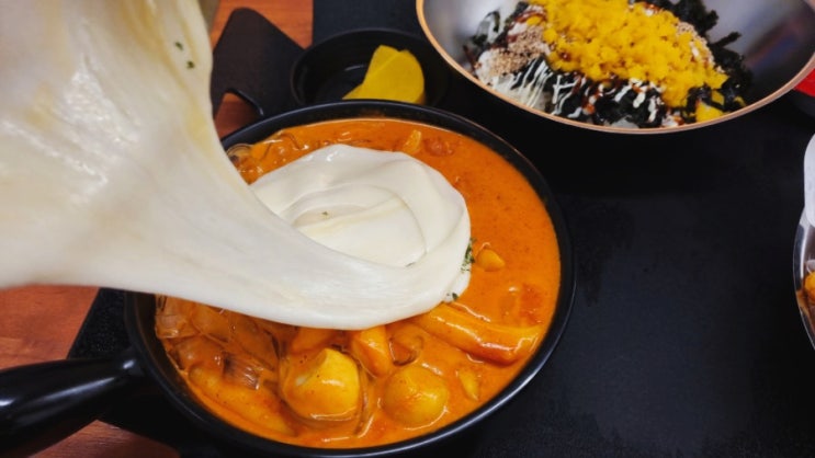  순천분식 떡참 떡볶이참잘하는집 최애메뉴 로제떡볶이&로제치킨