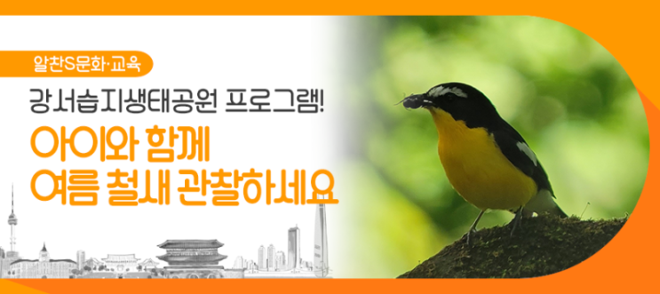  강서습지생태공원 프로그램 운영 안내