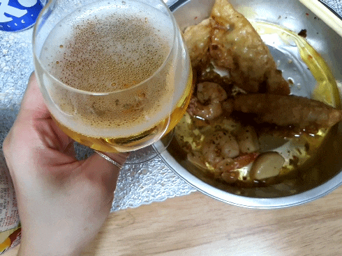  [CU 편의점] 편스토랑 왕교자 감바스 - 만족스러웠던 혼술 맥주 안주