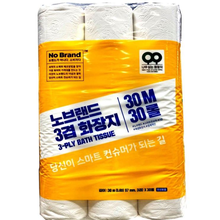 당신만 모르는 노브랜드 3겹 두루마리 화장지 30m 30롤 좋아요 당신만 모르는 노브랜드 3겹 두루마리 화장지 30m 30롤 좋아요