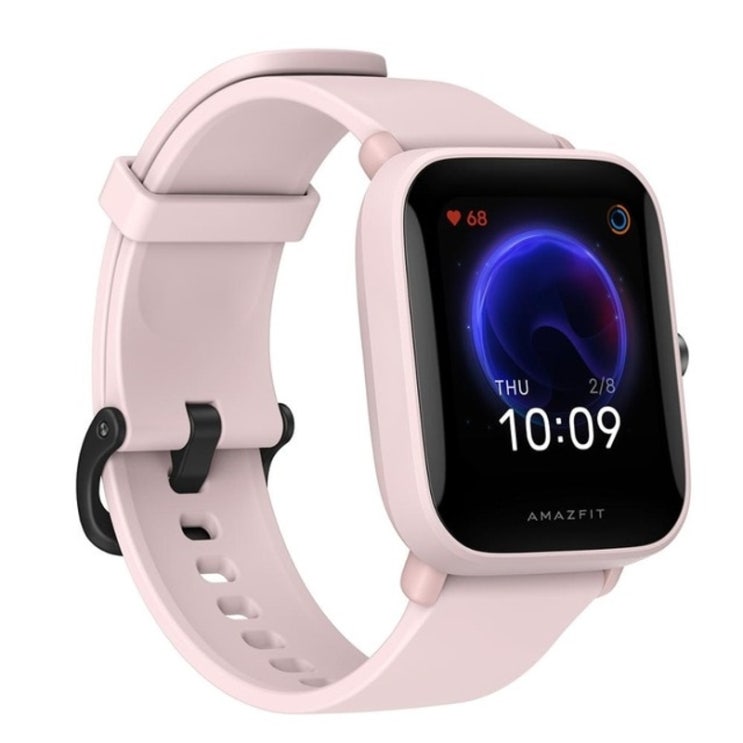 최근 많이 팔린 원래 글로벌 Amazfit Bip U Pro Smartwatch 1.43 인치 50 시계 얼굴 컬러 화면 GPS 스마트 시계 안드로이드 iOS 전화, 분홍, 협력사