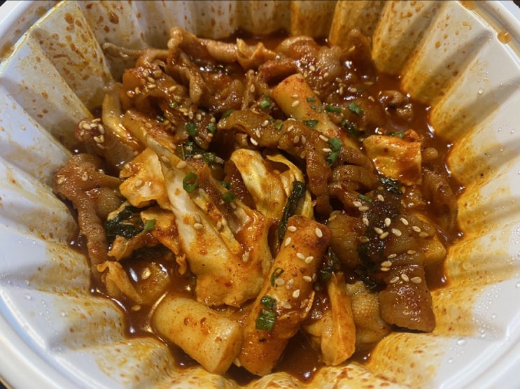  팔당원조불닭발 오징어 맵다매워