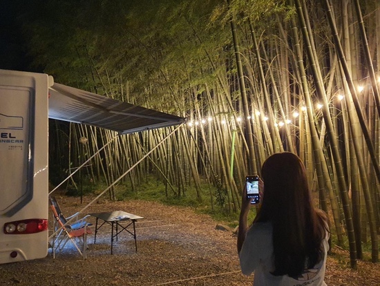  캠핑카 신혼여행 1일차 - 대통밥/전남 담양 대나무골오토캠핑장