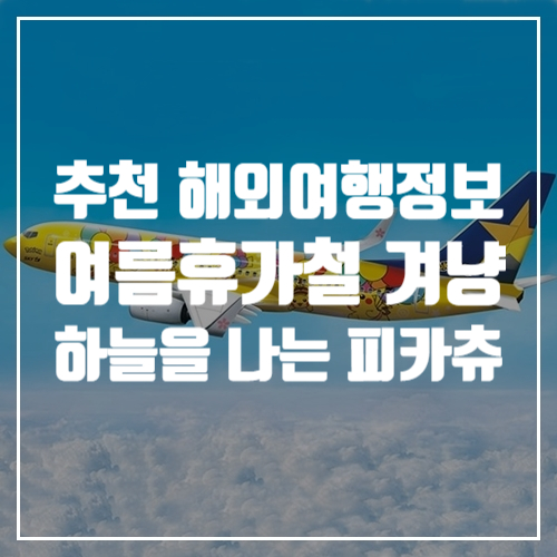  추천 해외여행정보, 여름휴가 신호? 하늘을 나는 피카츄 비행기 탄생!
