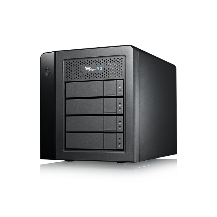 후기가 좋은 PROMISE Pegasus32 R4 16TB 썬더볼트3 USB3.2 4베이 외장HDD, 블랙 추천합니다