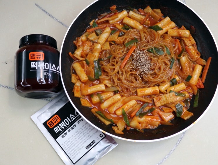  떡볶이양념장 땡큐떡볶이 만능소스로 쫄볶이 만들기 쉽네