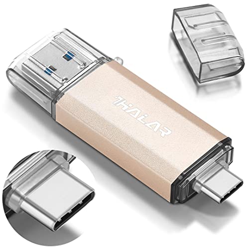 잘나가는 128GB 256GB 512GB USB C 메모리 스틱 OTG 2 in 1 플래시 드라이브 유형 C USB C 포트가있는 Android 휴대폰에 적합 (128GB gold