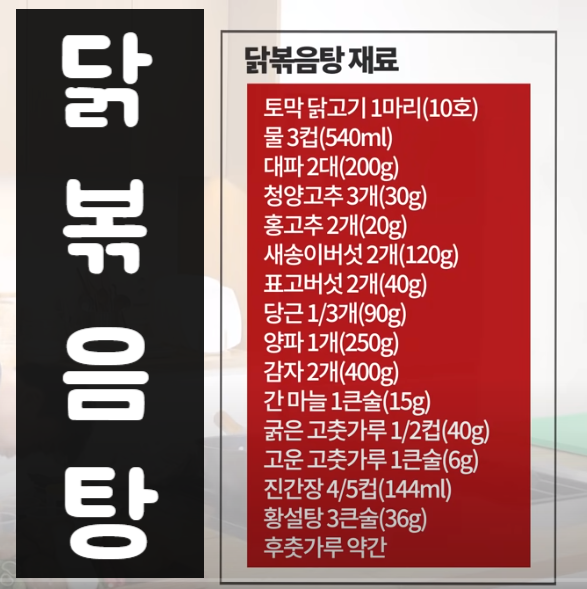  초복 복날 건강식 백종원 닭볶음탕 닭도리탕 레시피 단백질